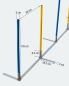 Preview: V-Slalom/Turnier Slalom mit 12 Stangen, FCI-konform