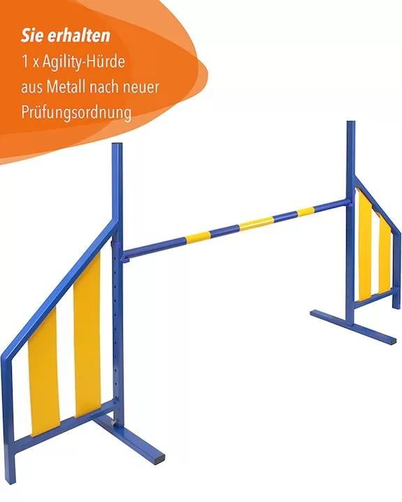 Agility-Hürde aus Metall, FCI-konform