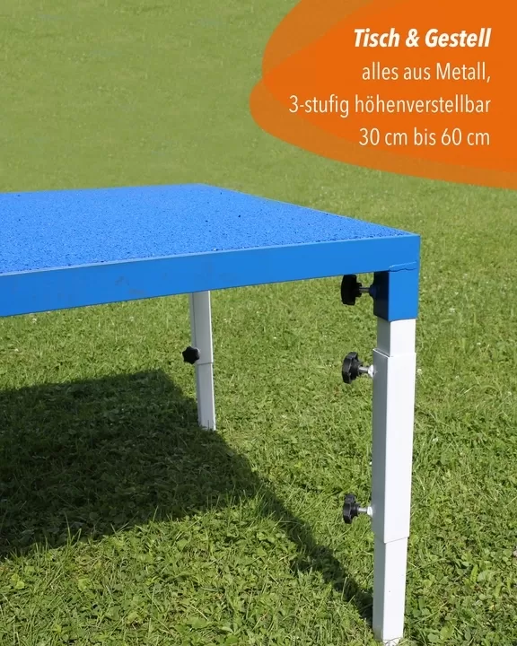 Agility table, 90 cm x 90 cm, height adjustable