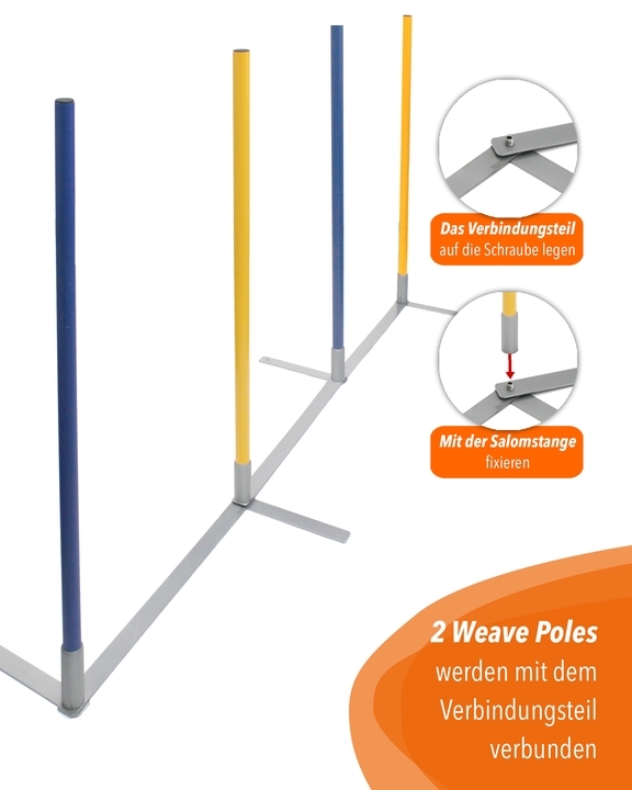 Connection part for 2by2 Weave Poles