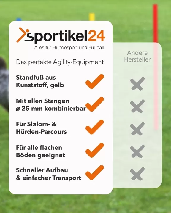 Standfuß für Stangen mit ø 25 mm oder 32 mm