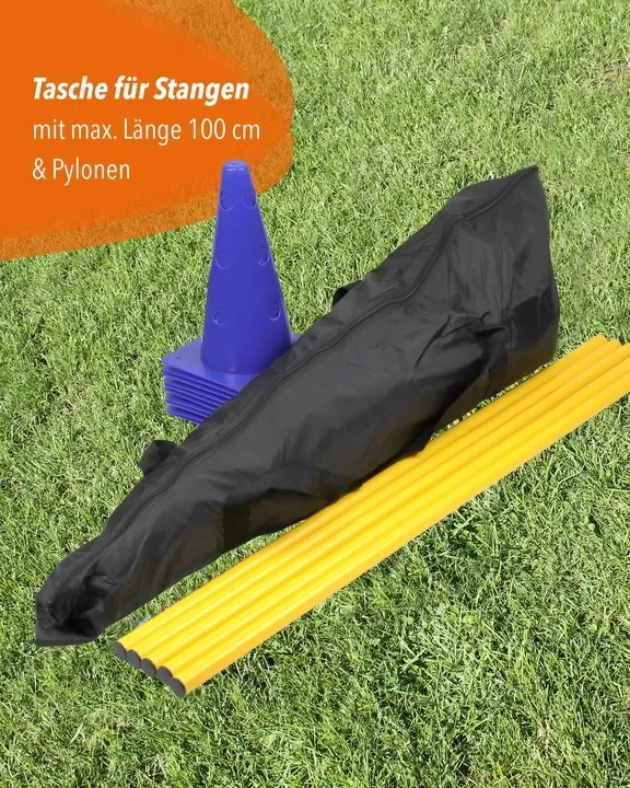 Tasche für 5 x Kegelhürde 30, schwarz