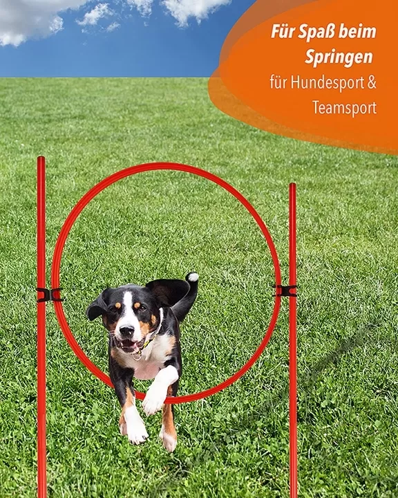 X-Fuß Ring-Hürdenset mit Stangen 100 cm oder 180 cm