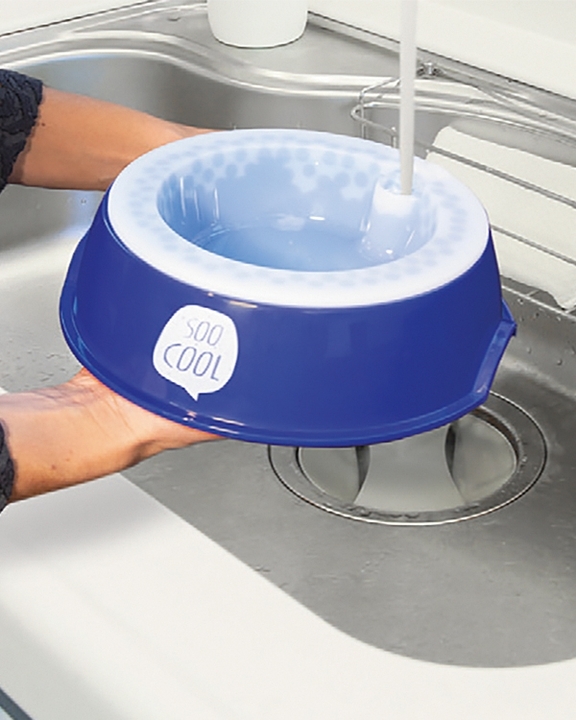 Plastic cooling bowl, blue