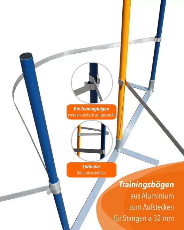 Trainingsbogen für Agility-Slalom & Stangen mit ø 32 mm, 10er Set