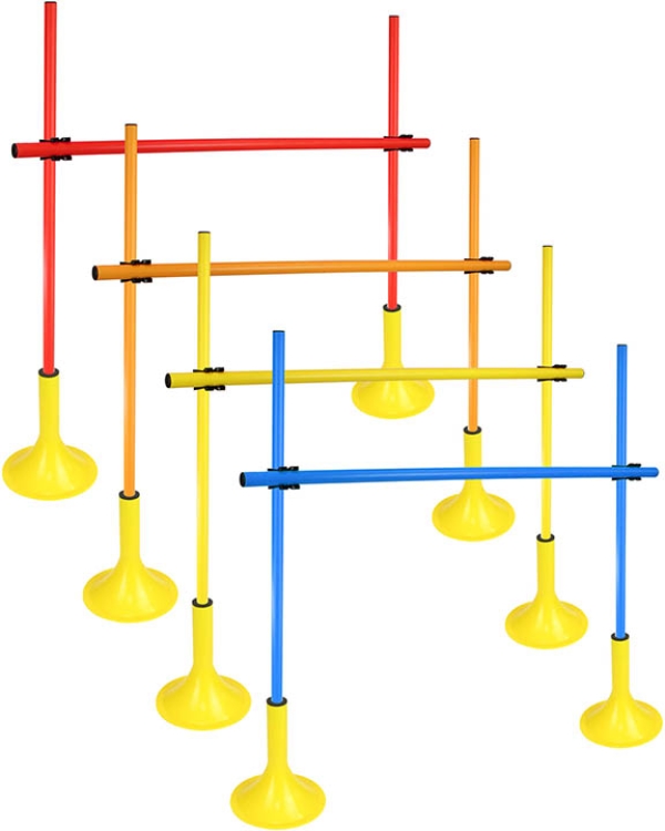 Stand hurdle set with pole 100 cm, ⌀ 25 mm