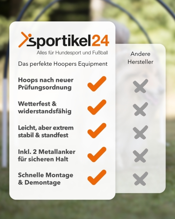 Hoops aus Kunststoff in 5 Farben