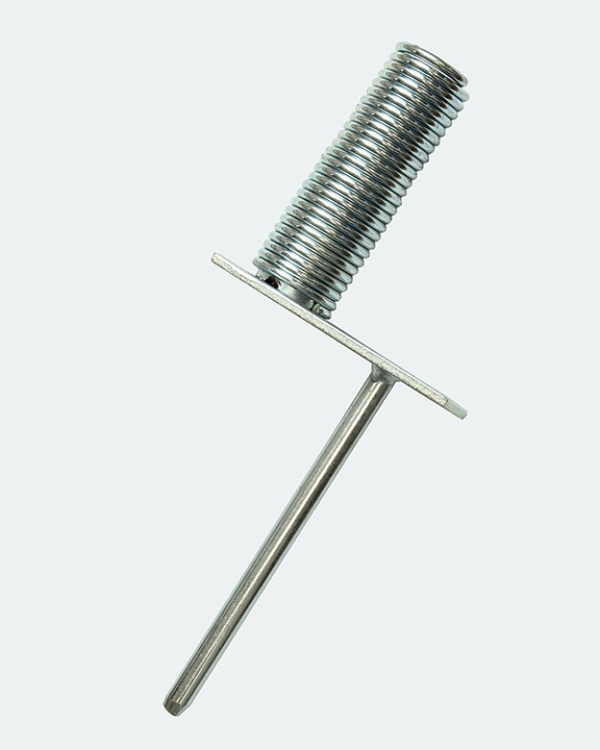 Kippfuß aus Metall für Stangen mit ø 25 mm