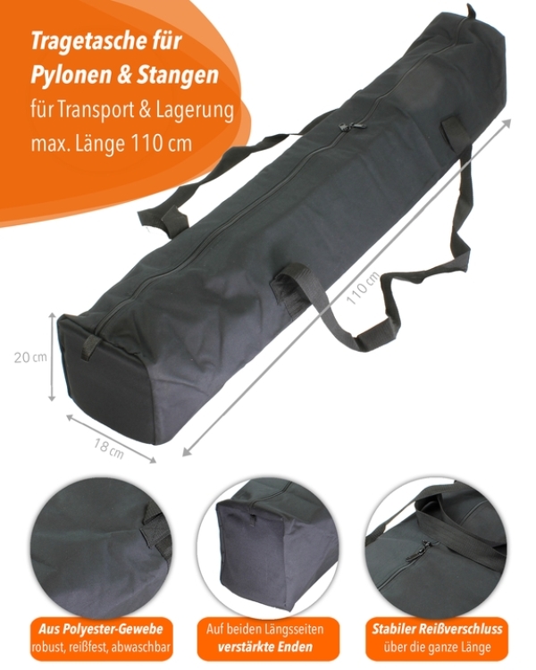 Tasche für Stangen max. Länge 110 cm & Pylonen